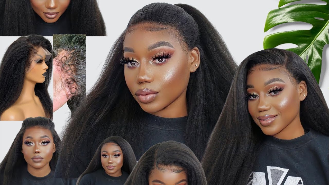 THE BEST MELT LACE FRONTAL KINKY STRAIGHT| WIG INSTALL | KINKY BABY HAIR | AFSISTER WIGS