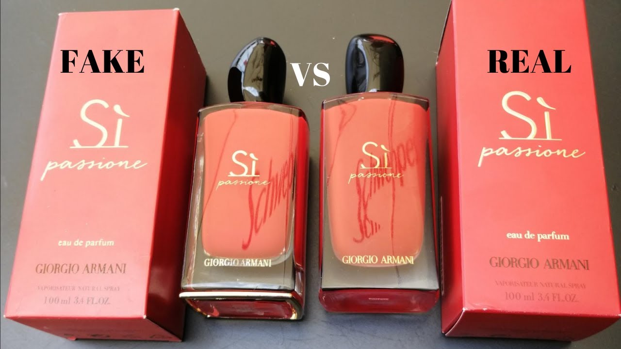 Fake vs Real Armani Si Passione Perfume