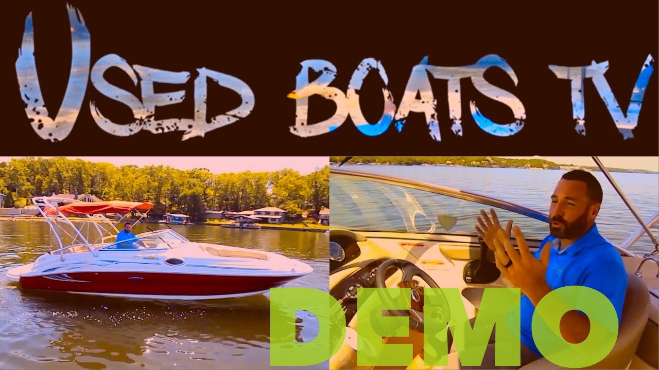 2005 Sea Ray 240 Sundeck On Water Video Demo Test Drive How to Drive A Sea Ray Boat