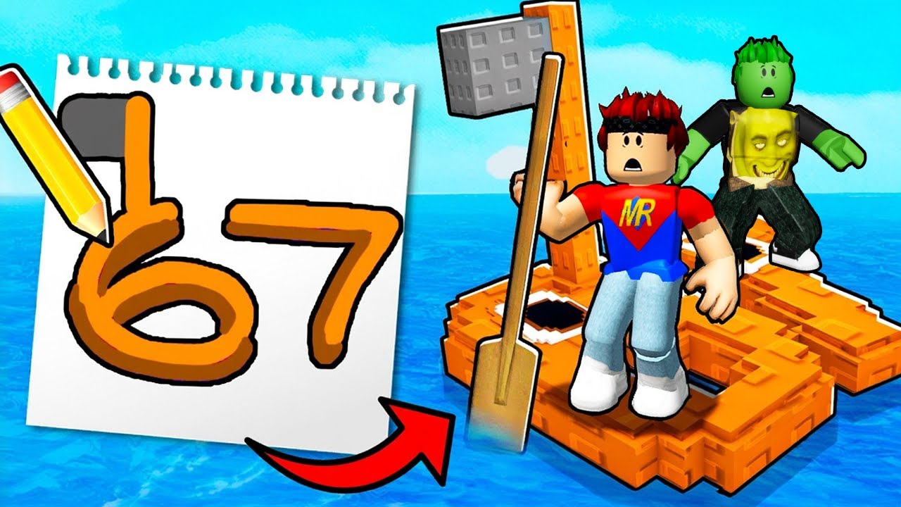 DISEGNA la ZATTERA per SCAPPARE DALL'OCEANO su ROBLOX..