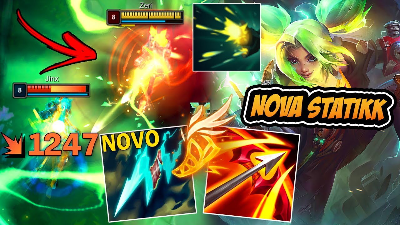 ZERI ADC CRÍTICO COM A NOVA BUILD DE STATIKK *muito dano* - LEAGUE OF LEGENDS
