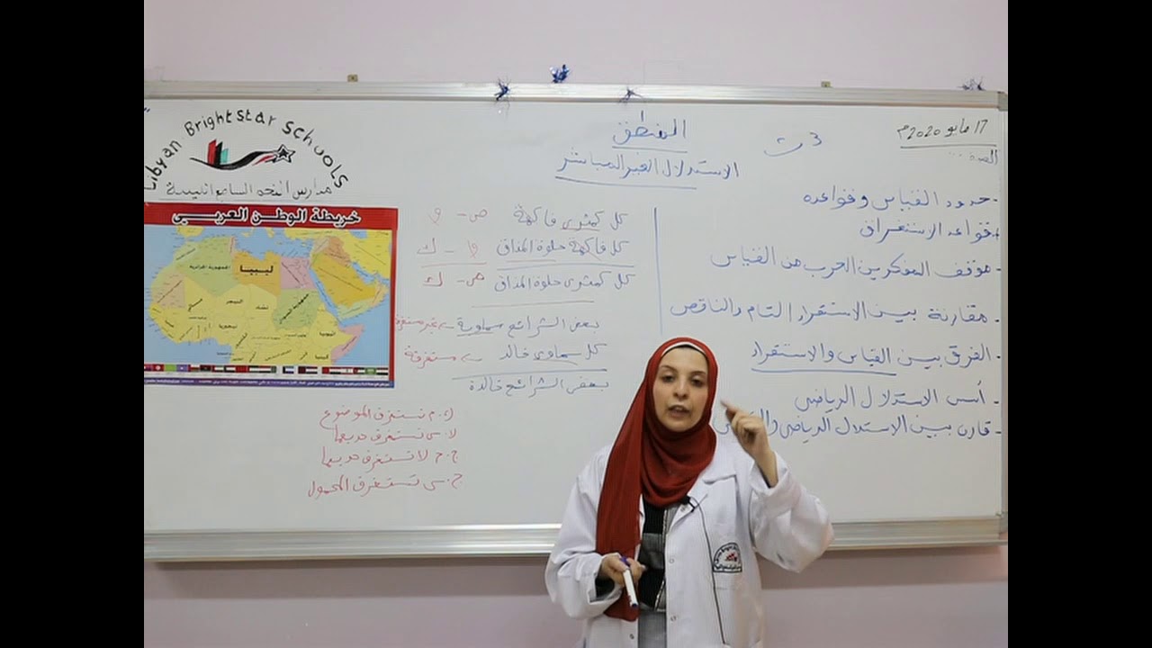 مادة المنطق للصف الثالث الثانوي الأدبي/  الأستدلال الغير مباشر