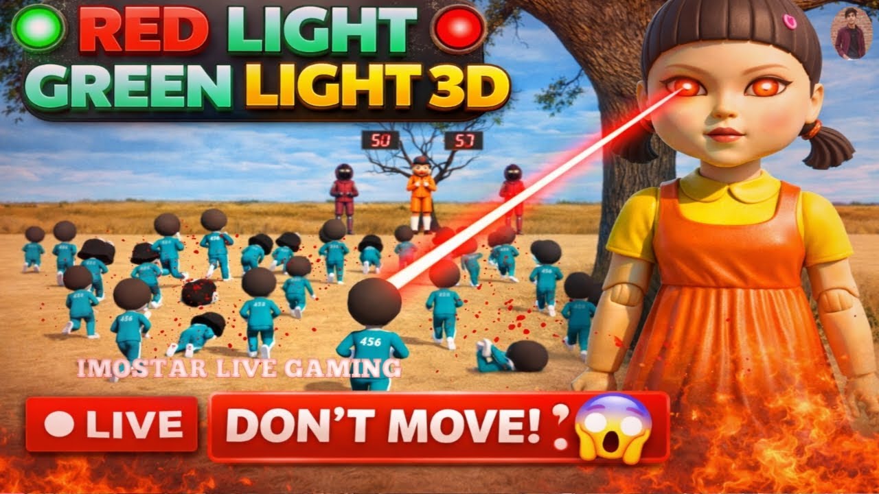 Red Light Green Light 3D Gameplay LIVE😱 | Don’t Move Challenge level 32 #squid @TheSquidGaming_Live