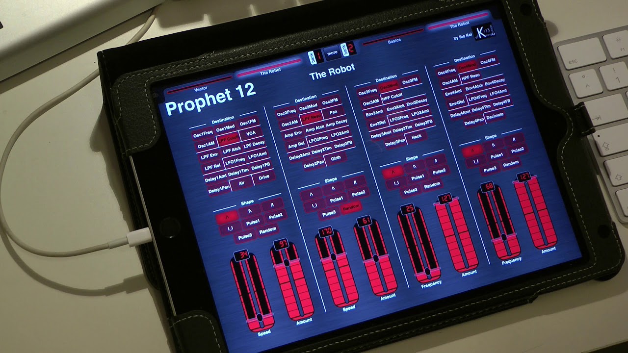 DSI Prophet 12 Performance Controller on iPad