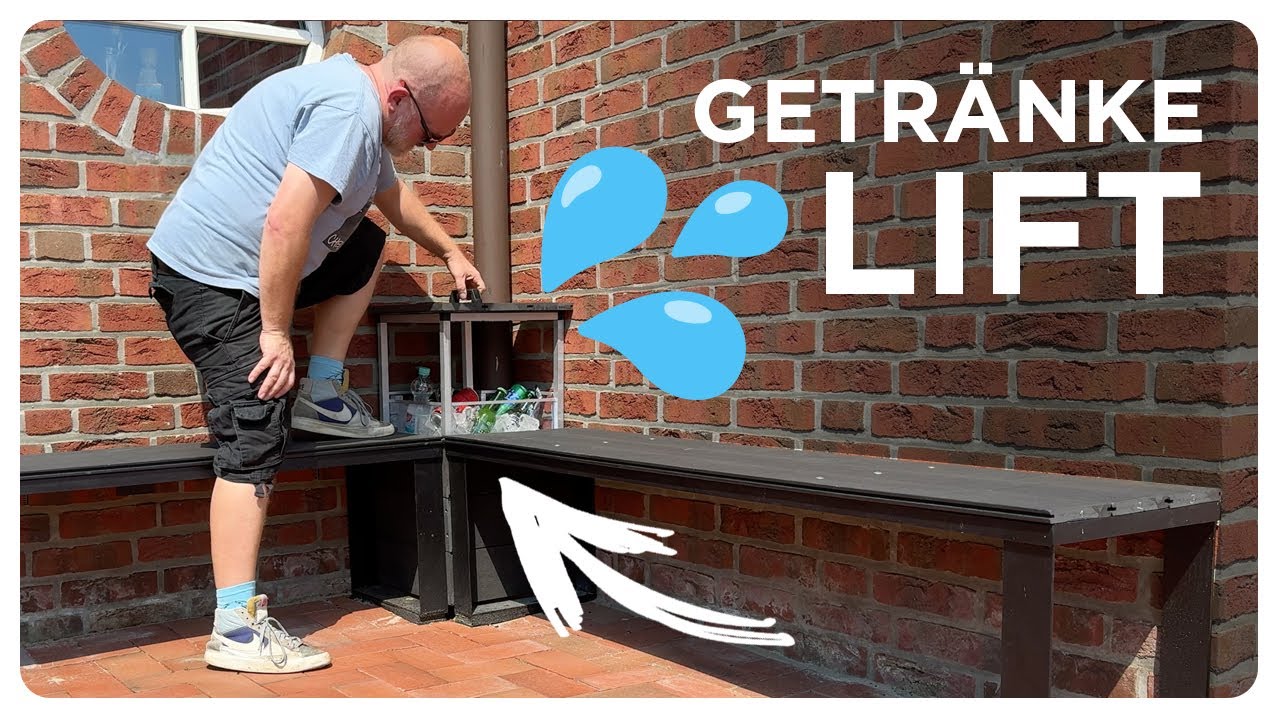 GARTENBANK mit GETRÄNKE LIFT - brauchst DU auch für diesen Sommer! ☀️