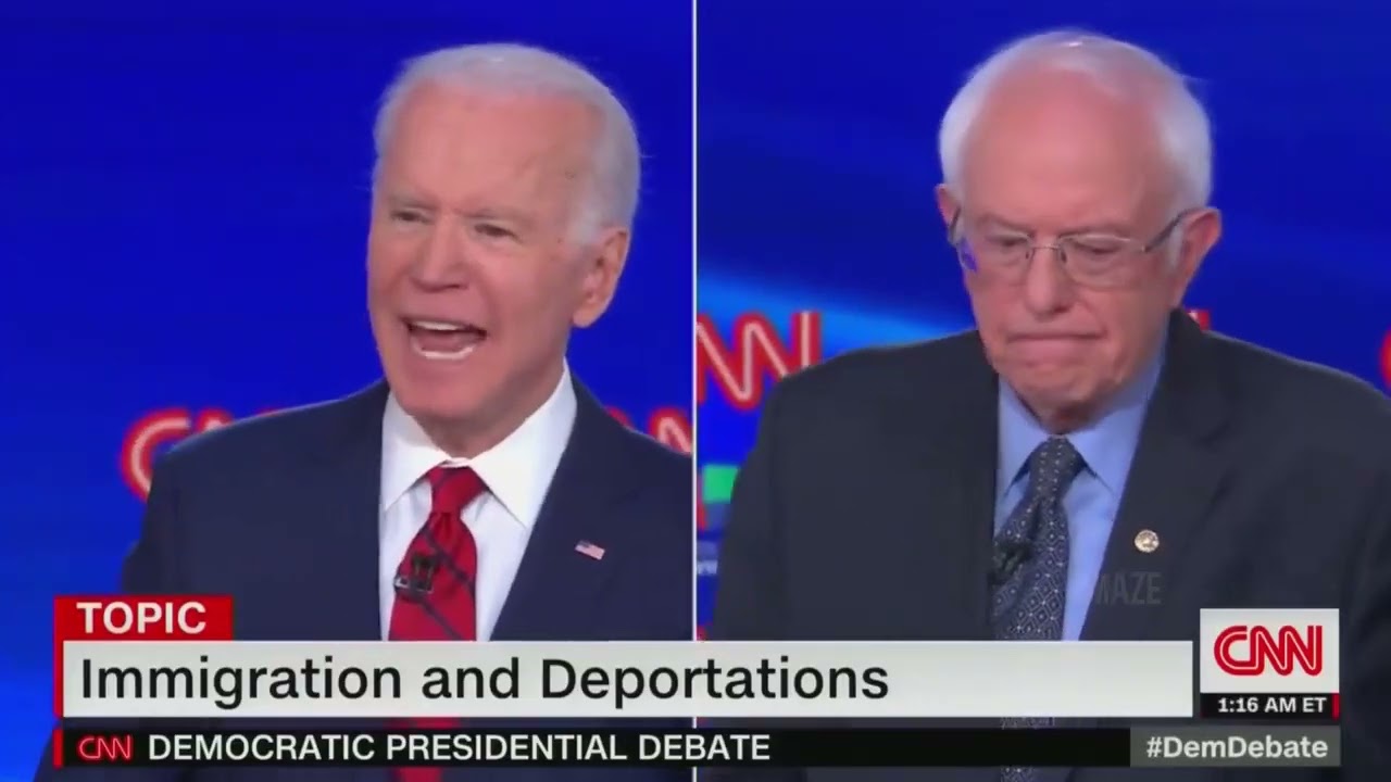 Biden @ 2020 presidential debate,  explains his future border policy if elected