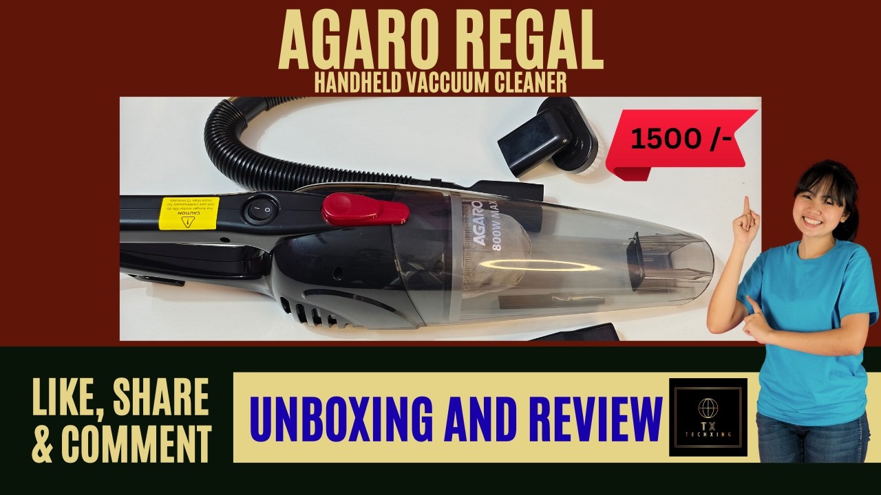 AGARO REGAL Handheld Vacuum Cleaner Unboxing & Review 🔥