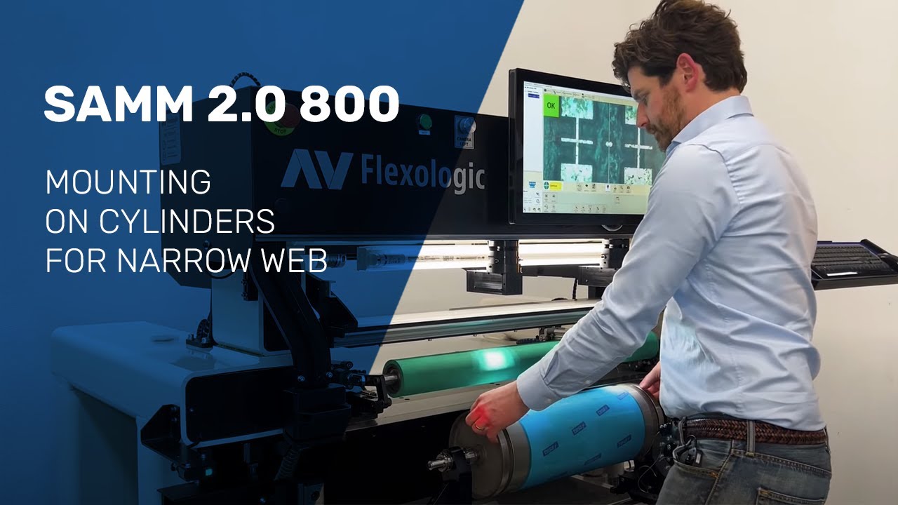 SAMM 2.0 800 - Automatic plate mounting on cylinders