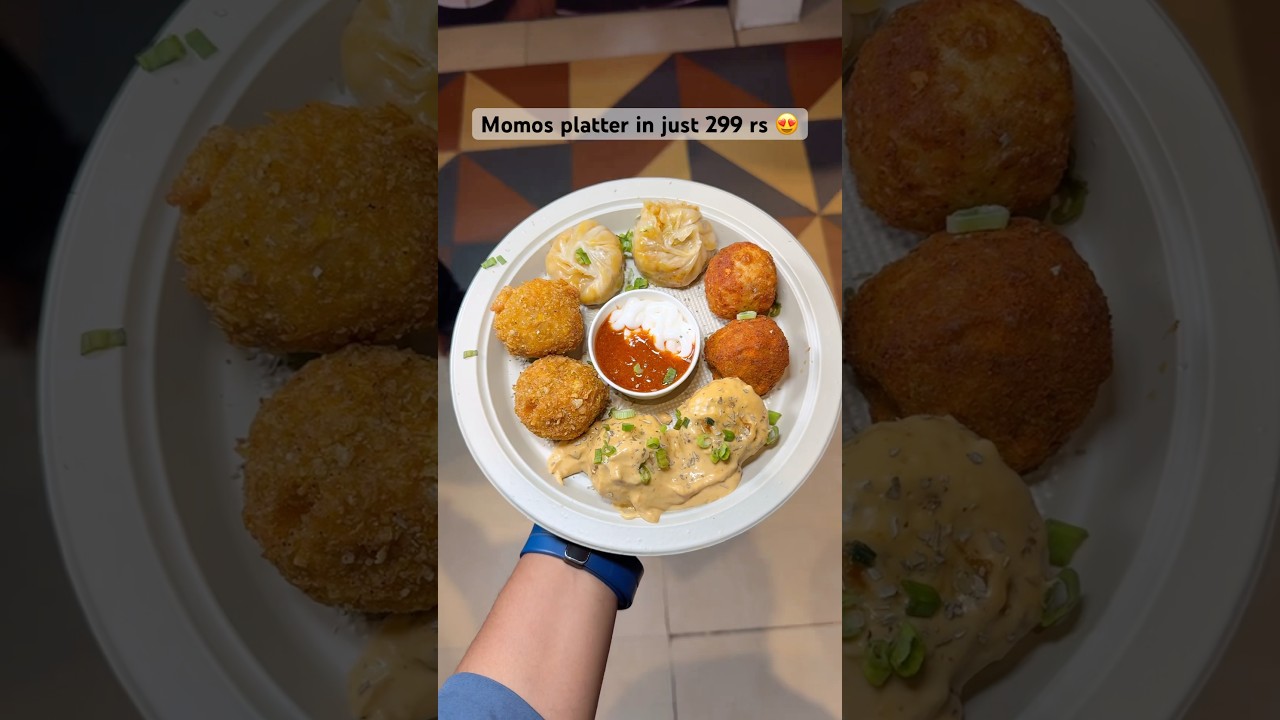 Momos platter in just 299 rs 😍 #shorts #streetfood #foodshorts