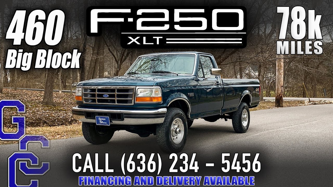Big Block OBS For Sale: 1996 Ford F-250 XLT 7.5L 460 EFI 4x4 With Only 78k Miles