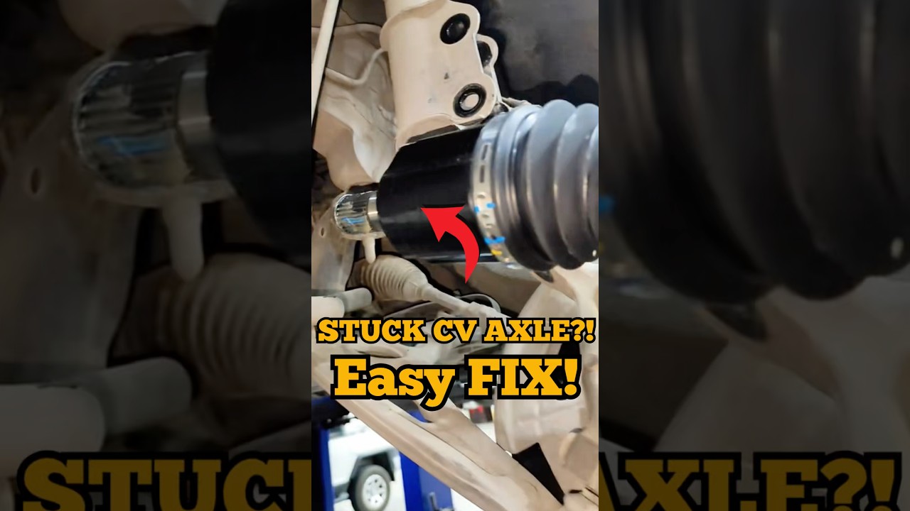 Easy CV AXLE Removal Trick 🔧 #mechanic