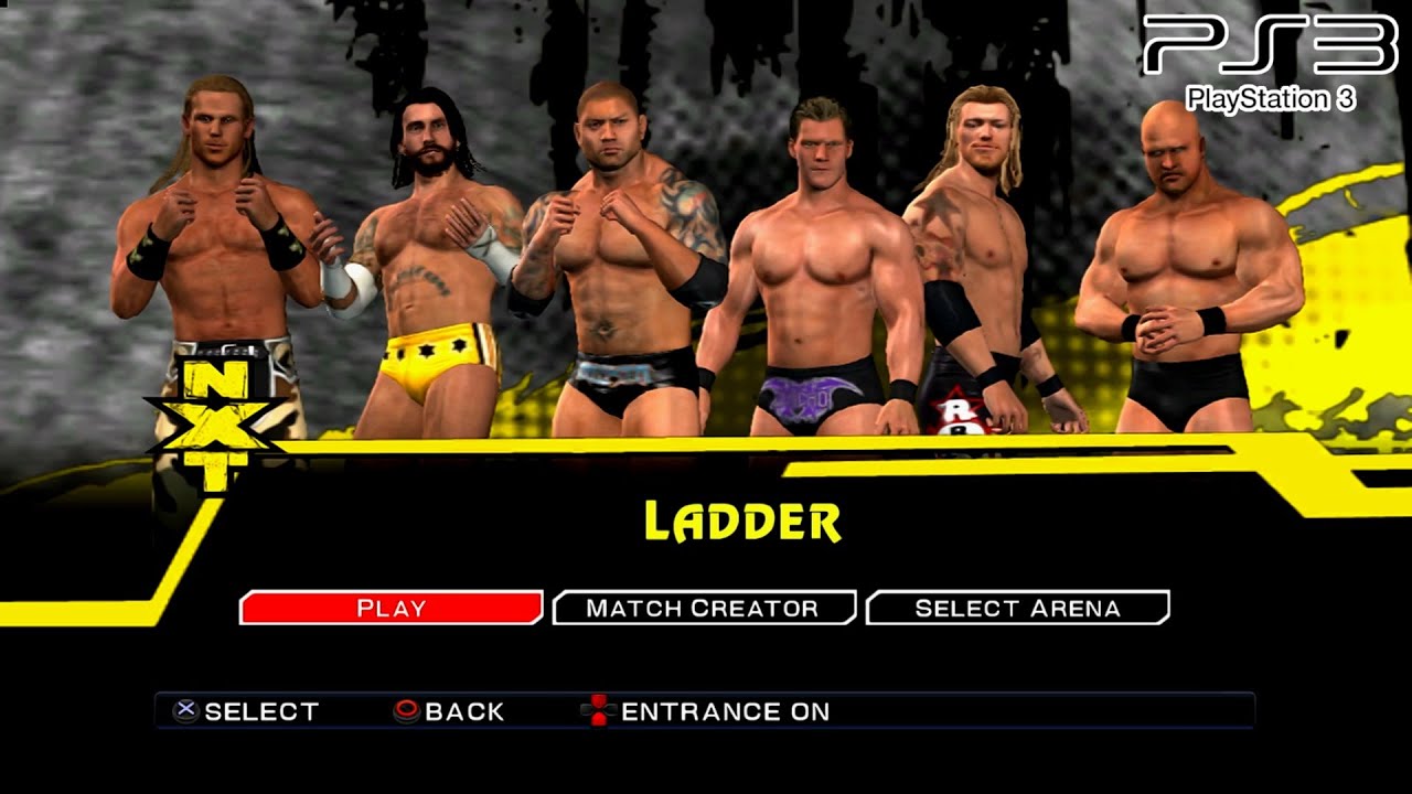 WWE SVR 2011 - Батиста, Крис Джерико, CMPunk, Эдж, Шон Майклз, Стоун Колд - 6 человек, Деньги в б...