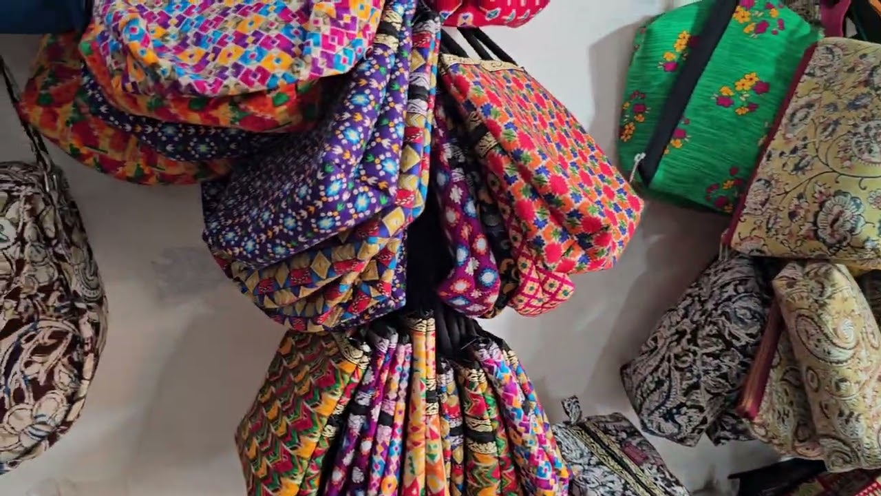 Stocks update in our beach shop | beach stall ⛱️ | Kalamkari & Cotton bags 🎒