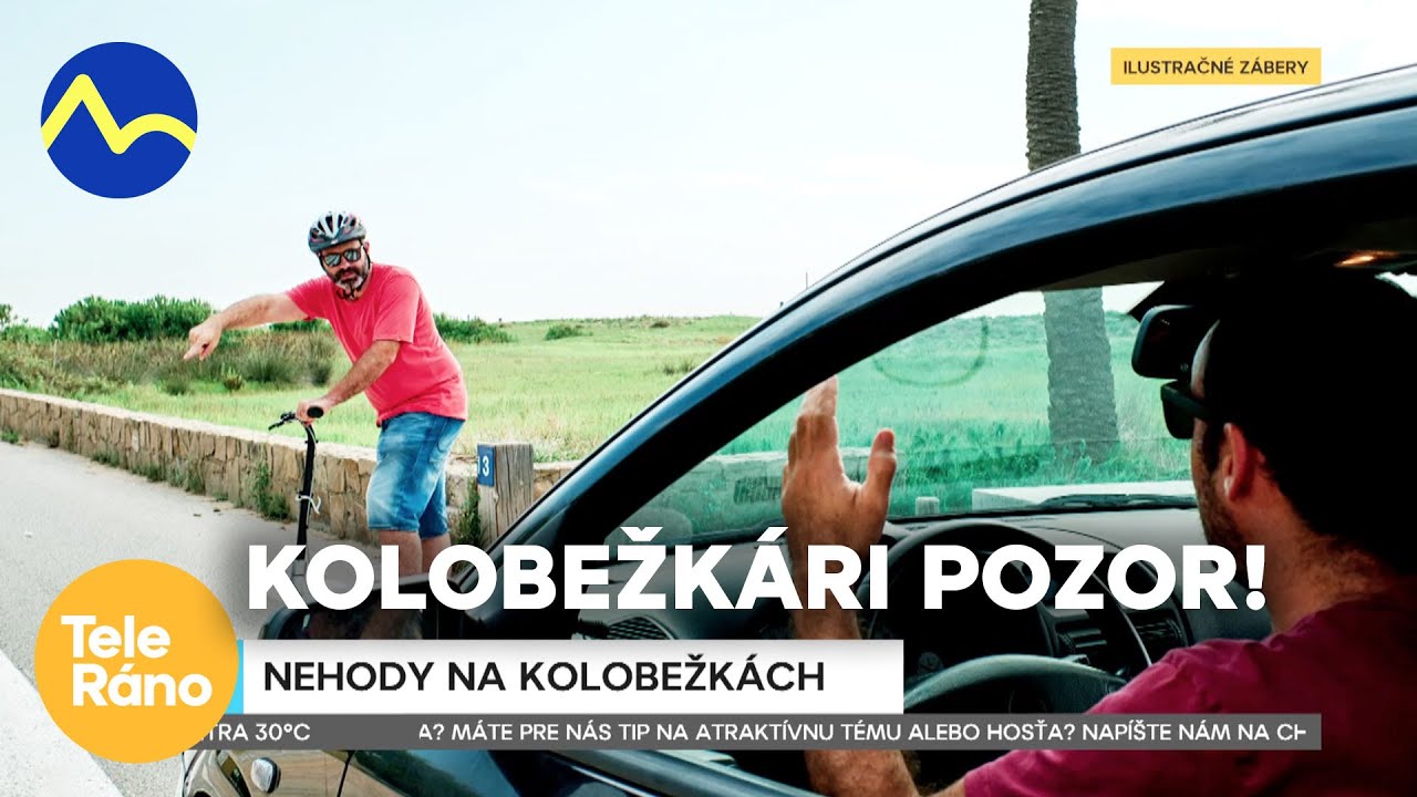 Elektrické kolobežky: nehody aj úrazy | Teleráno