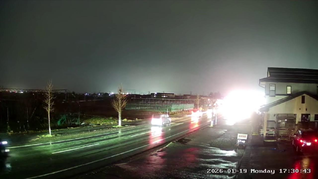 山形県寒河江市日田五反県道23号線ライブカメラ Yamagata Sagae Live camera.world.cam
