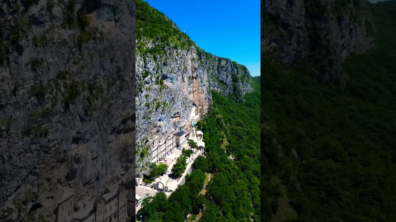 Ostrog Monastery #monastery #travel #drone #aerialphotography #dji #montenegro