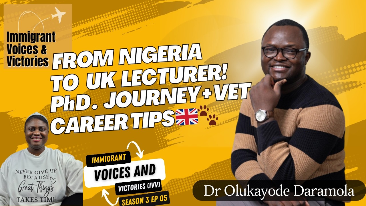 IVV Season 3 Ep 5 | A Vet’s Journey Through Academia and Purpose 🇬🇧🐾| Dr Olukayode Daramola