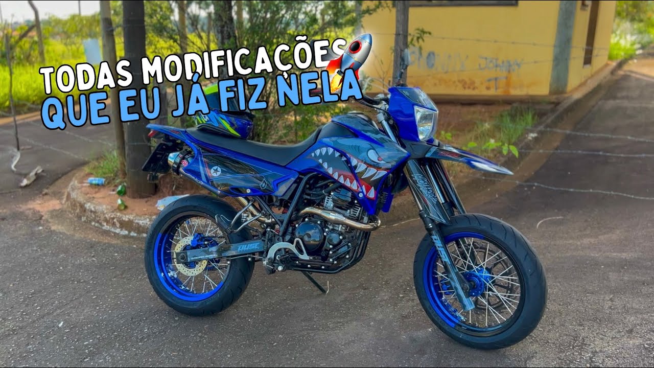 Todas as modificações que já fiz na minha lander motard