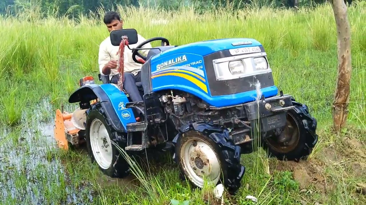 Sonalika mini tractor gt 26 4wd in mud | mini tractor #manojbhaivlogs2