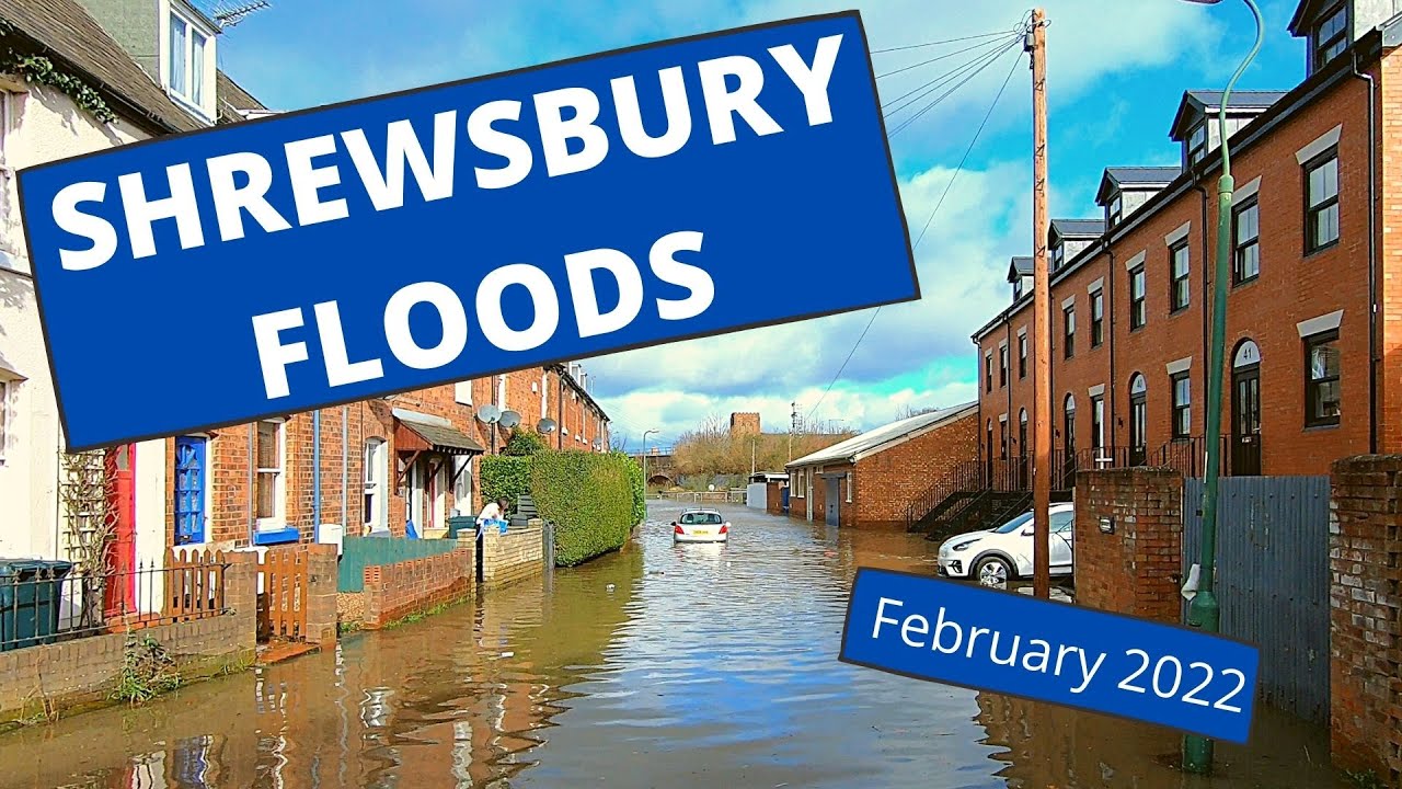 Shrewsbury Floods February 2022