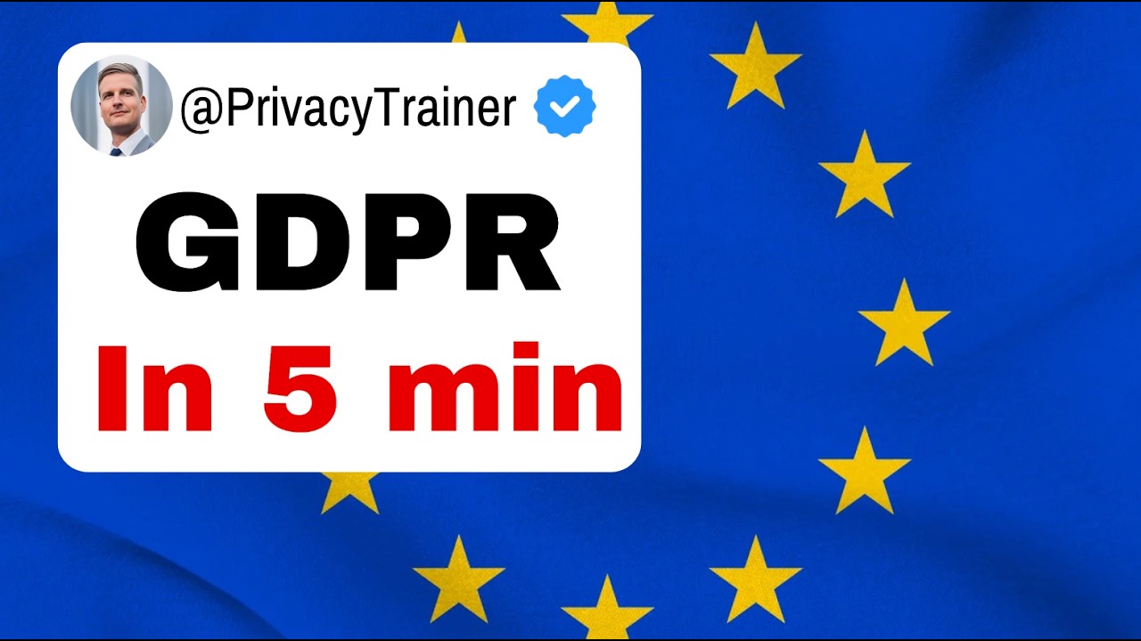 📜 GDPR Explained in 5 Minutes | EU Data Privacy Law Simplified | Unofficial