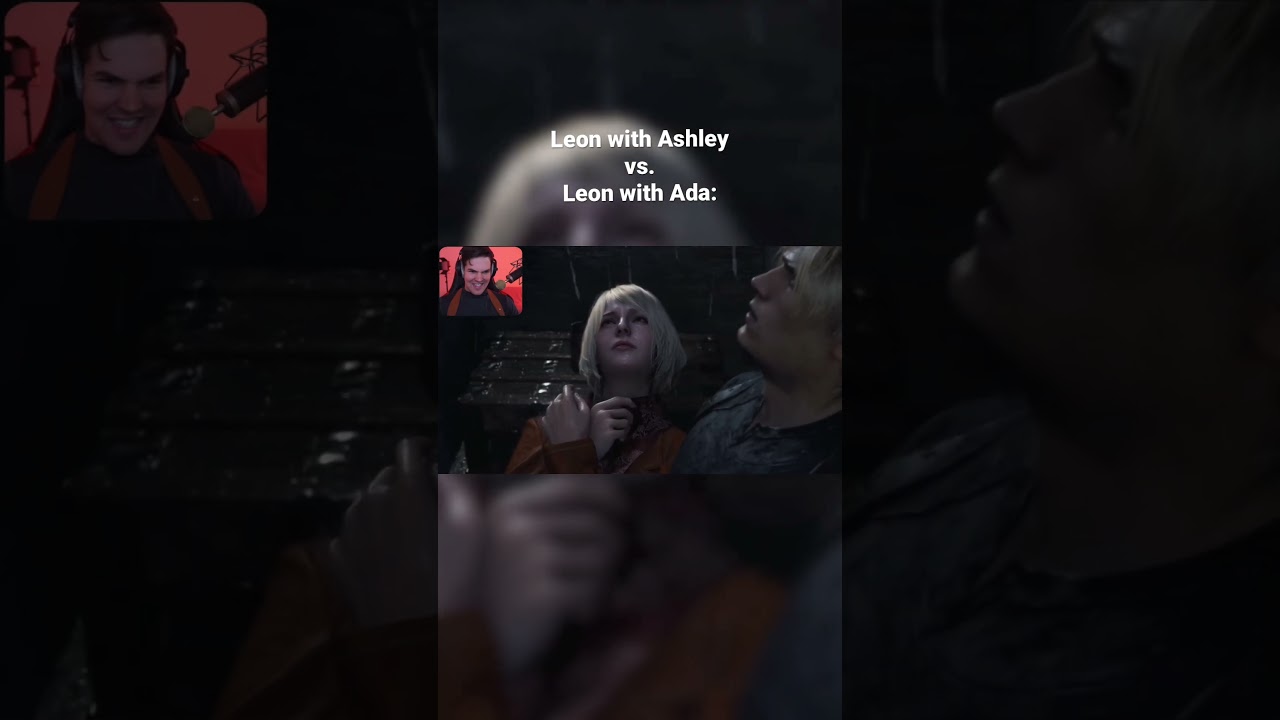 Leon catches Ashley vs. Leon catches Ada comparison (Resident Evil 4 Remake)