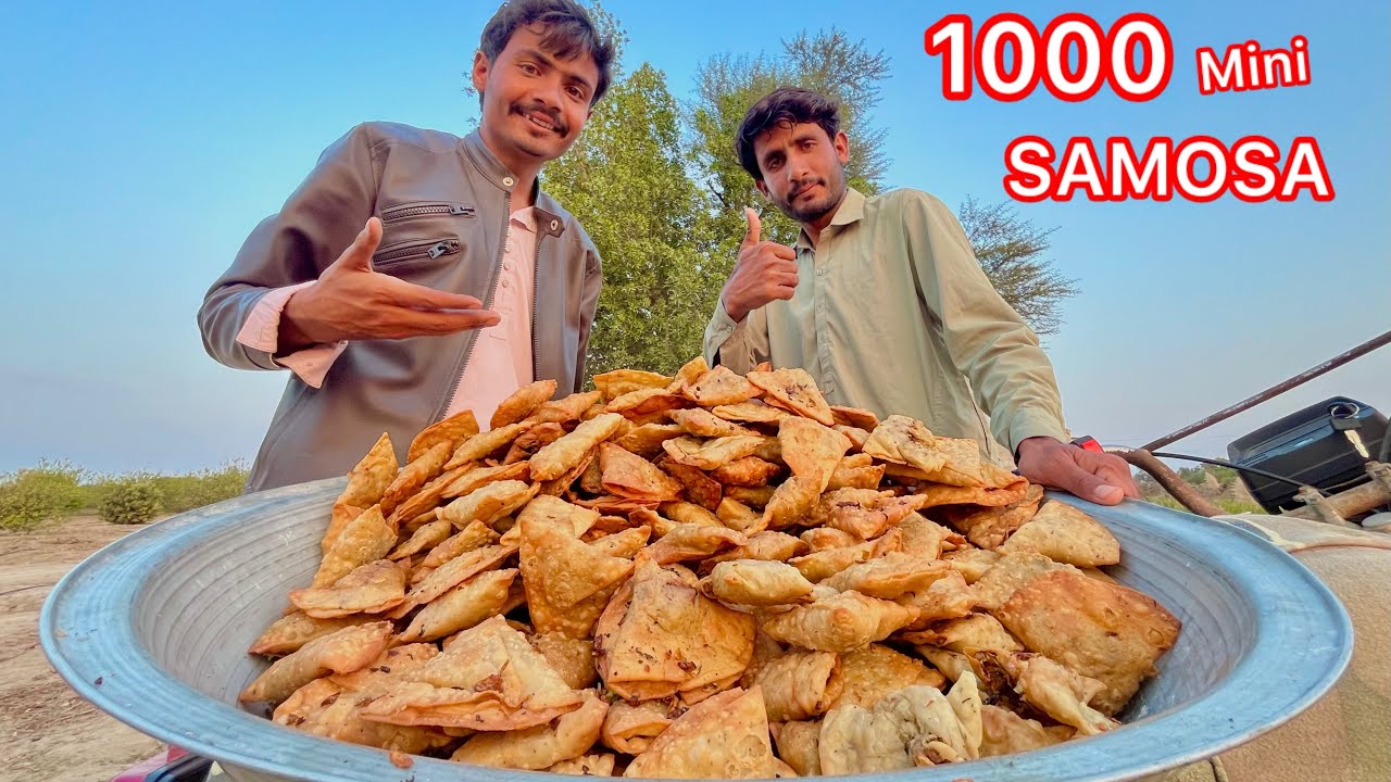 1000 Mix Vagetables Mini Samosa | 1st Roza Aftari Ramadan Mubarak ☪️ By Village Food Ishaque 