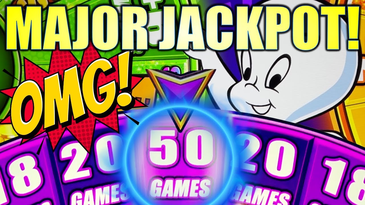 ★MAJOR JACKPOT!★ 50 FREE GAMES!!! SPOOKY BONUS! CASPER THE FRIENDLY GHOST TRIPLE FRIGHT Slot Machine