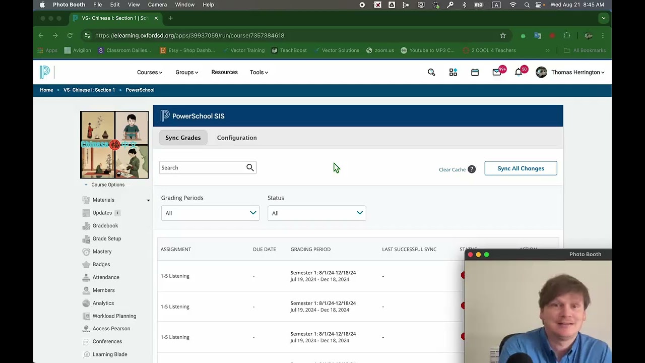 Schoology link to PowerSchool