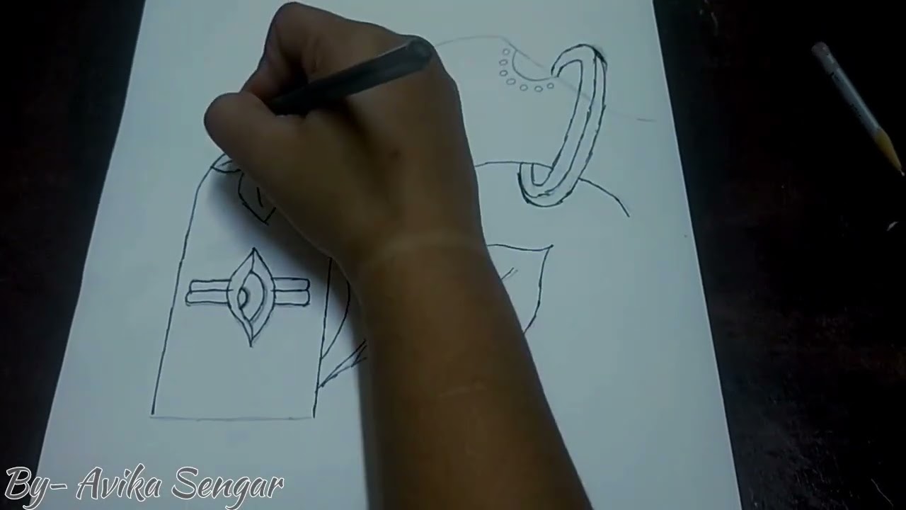 Easily draw Shiv Ji 🙏🏻||made by Avika Sengar ❤️||@YouTube @AvikaSengar-i8e please subscribe for more