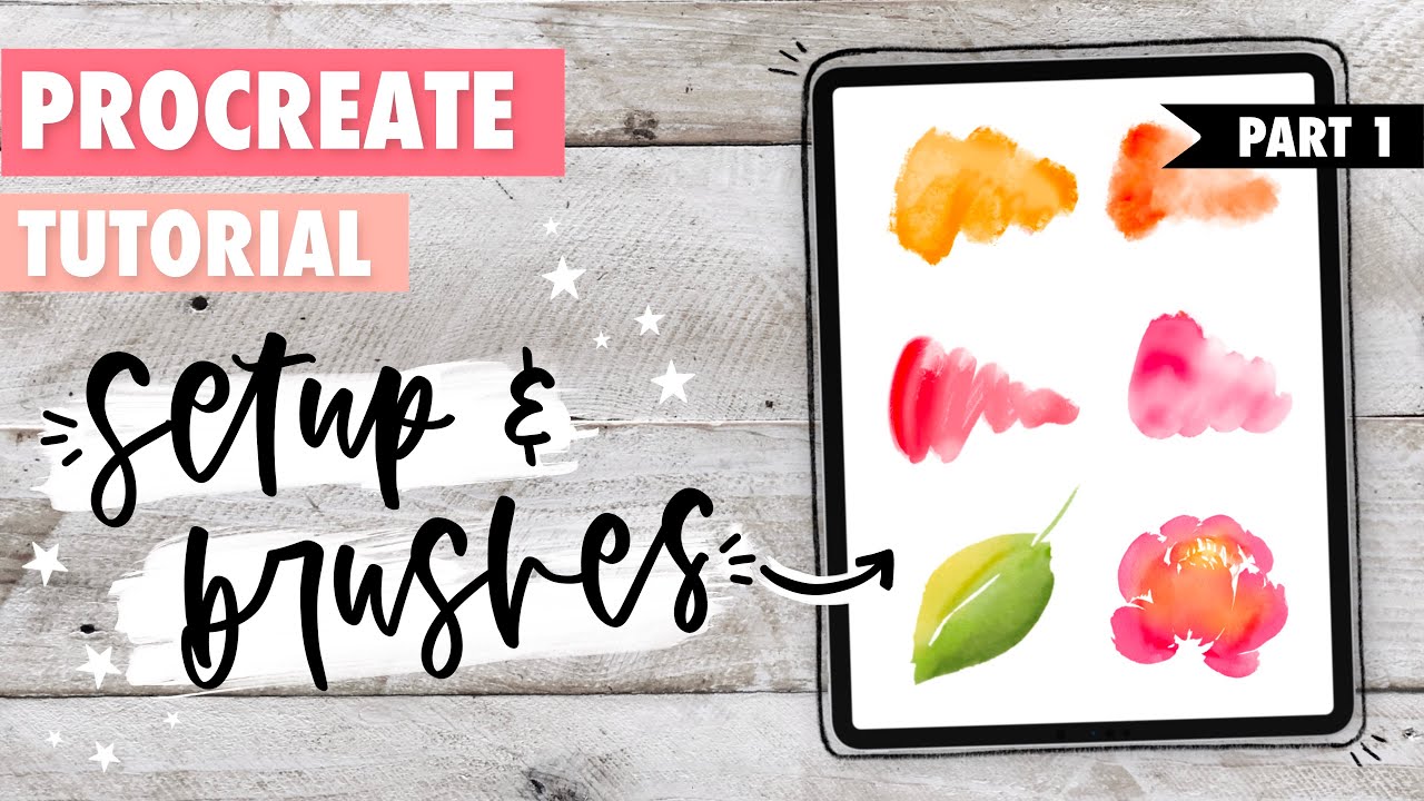 Procreate TUTORIAL: Watercolor Florals Painting