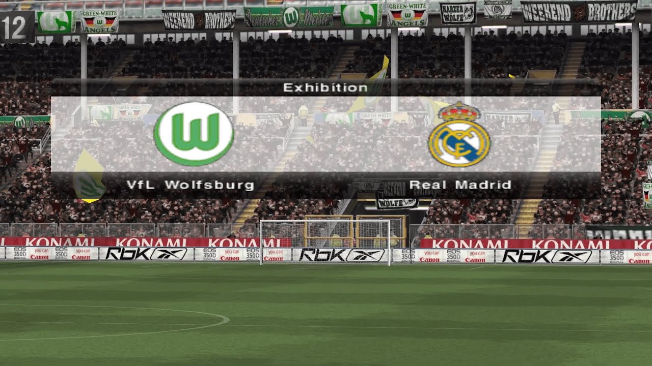 PES 6 - 2004/05 Dreamfinder Patch - Exhibition Match - VfL Wolfsburg vs Real Madrid CF
