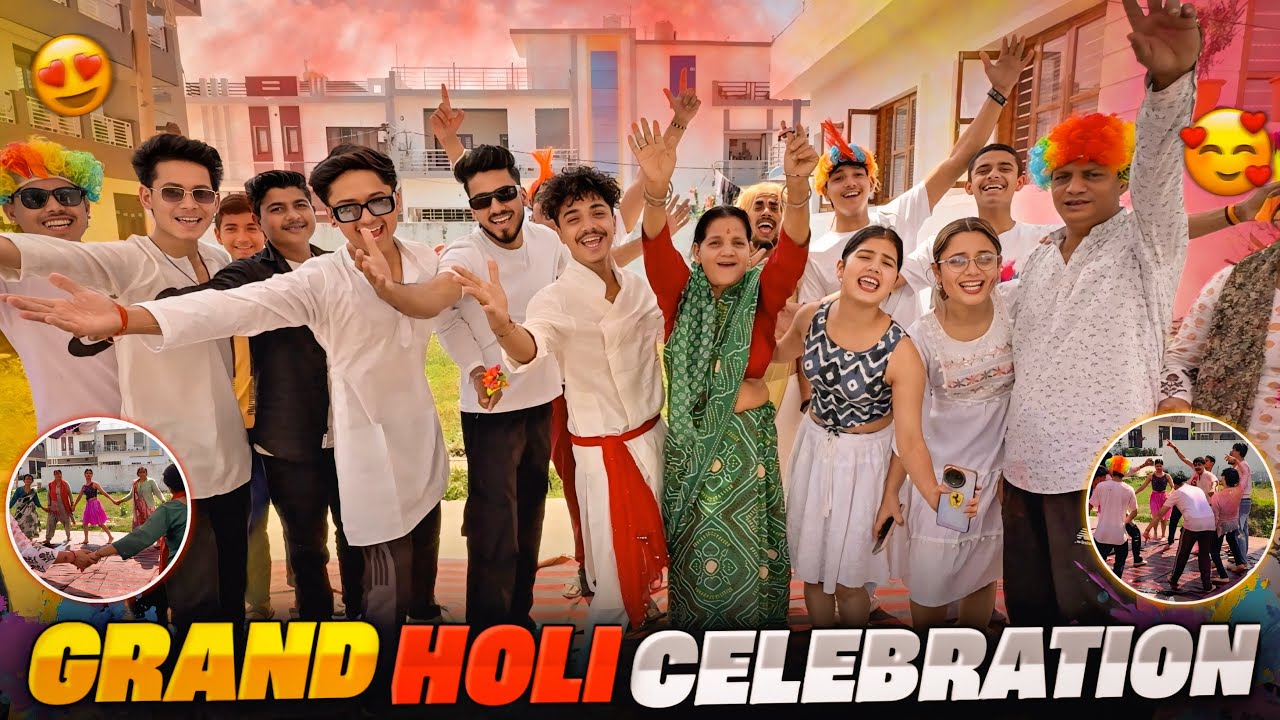 Shadi Ke Baad Nishu ke saath First holi😍|| Grand Holi celebration 🥳