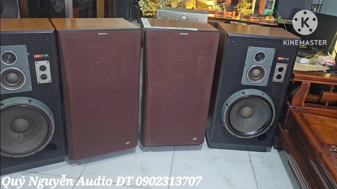 Những đôi loa khủng. Hiệu SONY MODEL SS-G7.Bass 40.nặng 50kg/Loa.Lh A Quý 0902313707