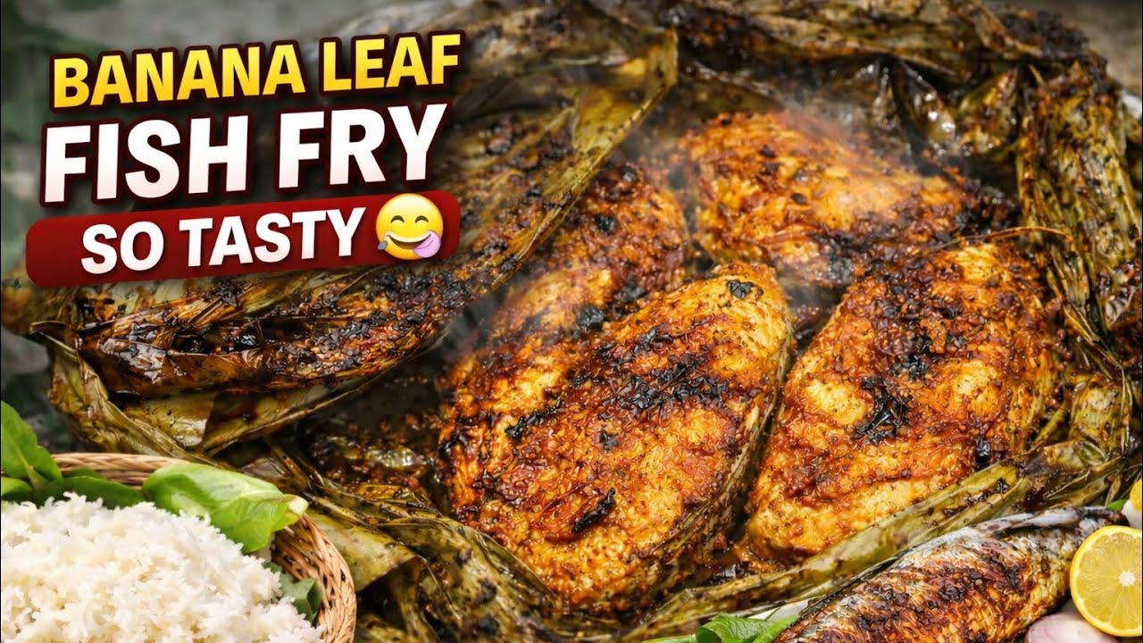 Traditional Odia Machha Patrapoda Recipe | Banana Leaf Fish Fry | Village Style