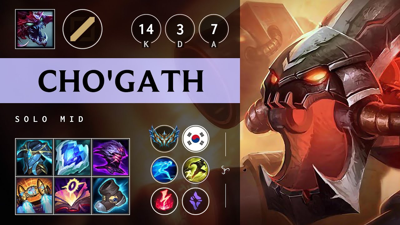 Cho'Gath Mid vs Viktor - KR Challenger Patch 25.S1.3