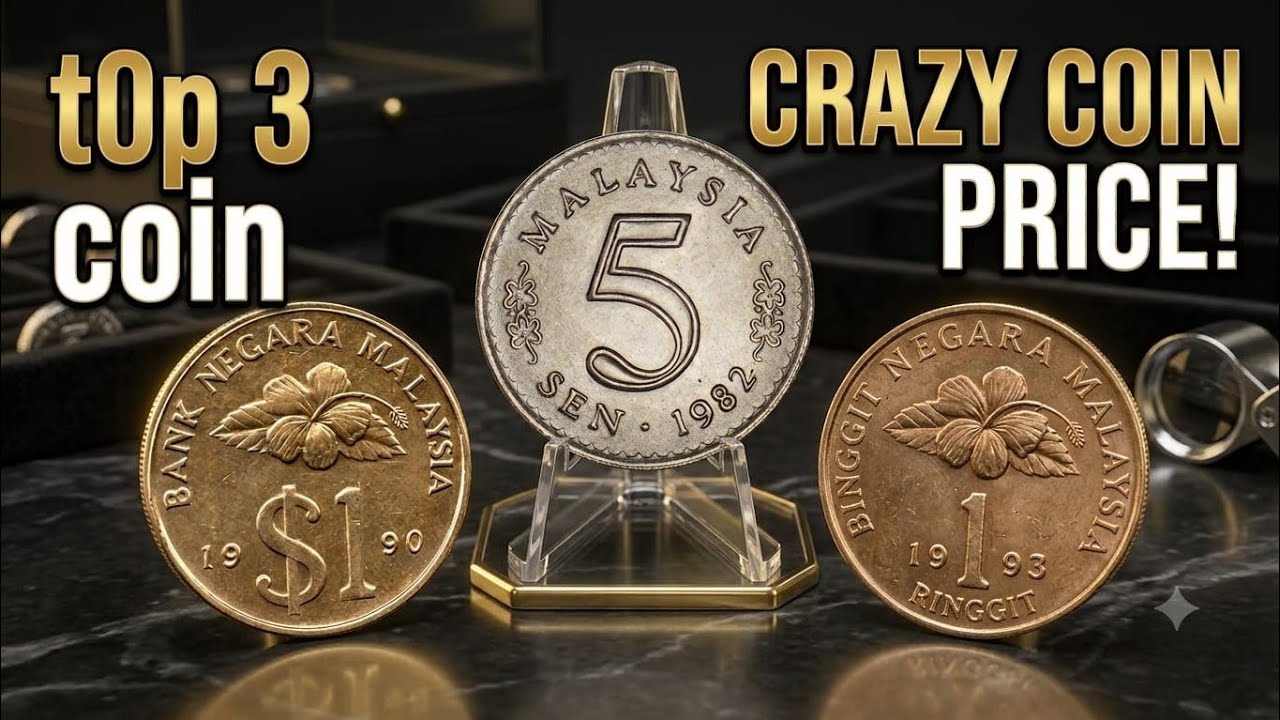 Top 3 Rare Malaysian Coins You Should Check Today | 1990 1 Ringgit 1982 5 Sen 1993 1 Ringgit