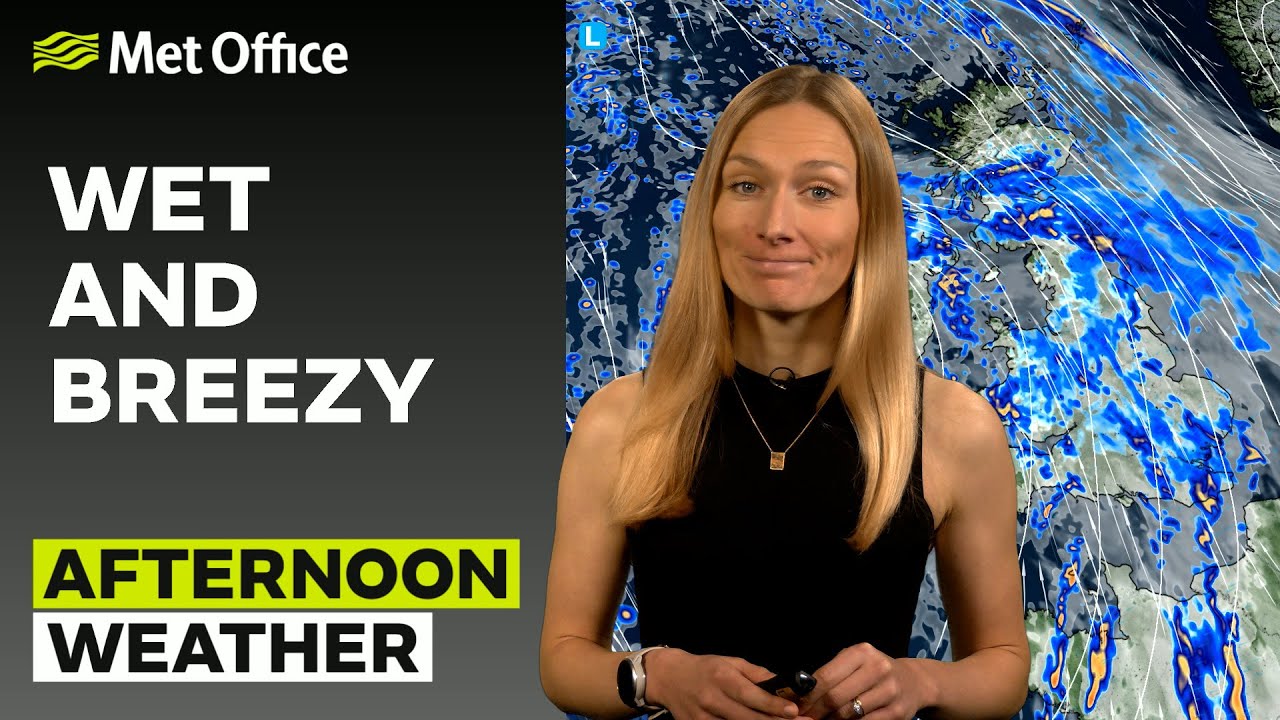 21/01/2026 - Heavy downpours in the south - Afternoon Weather Forecast UK – Met Office Weather