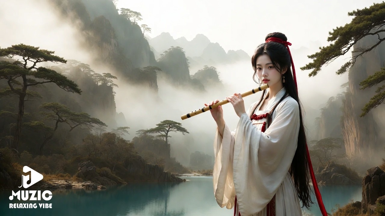 A Flute Girl Most Beautiful Chinese Flute Music, Stress Relief Music, Sleep Music