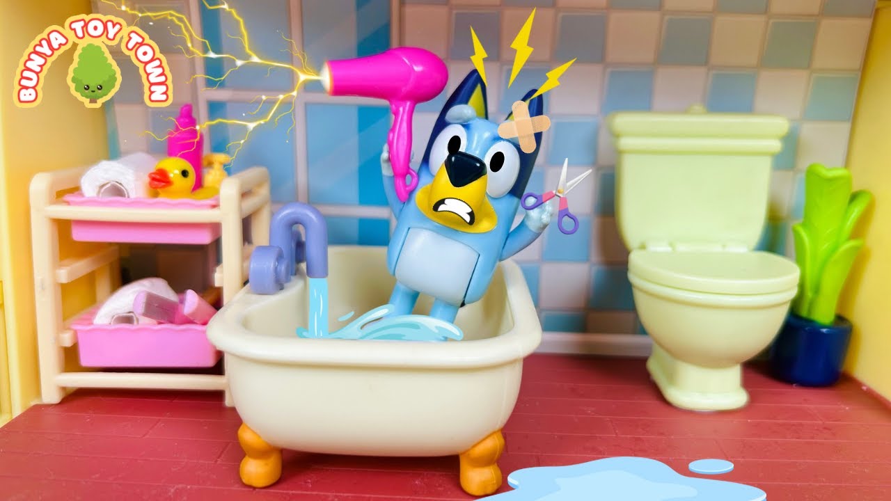 BLUEY Stop! Be Careful That's Dangerous! | Safety Lessons For Kids | Bluey Pretend Play Stories