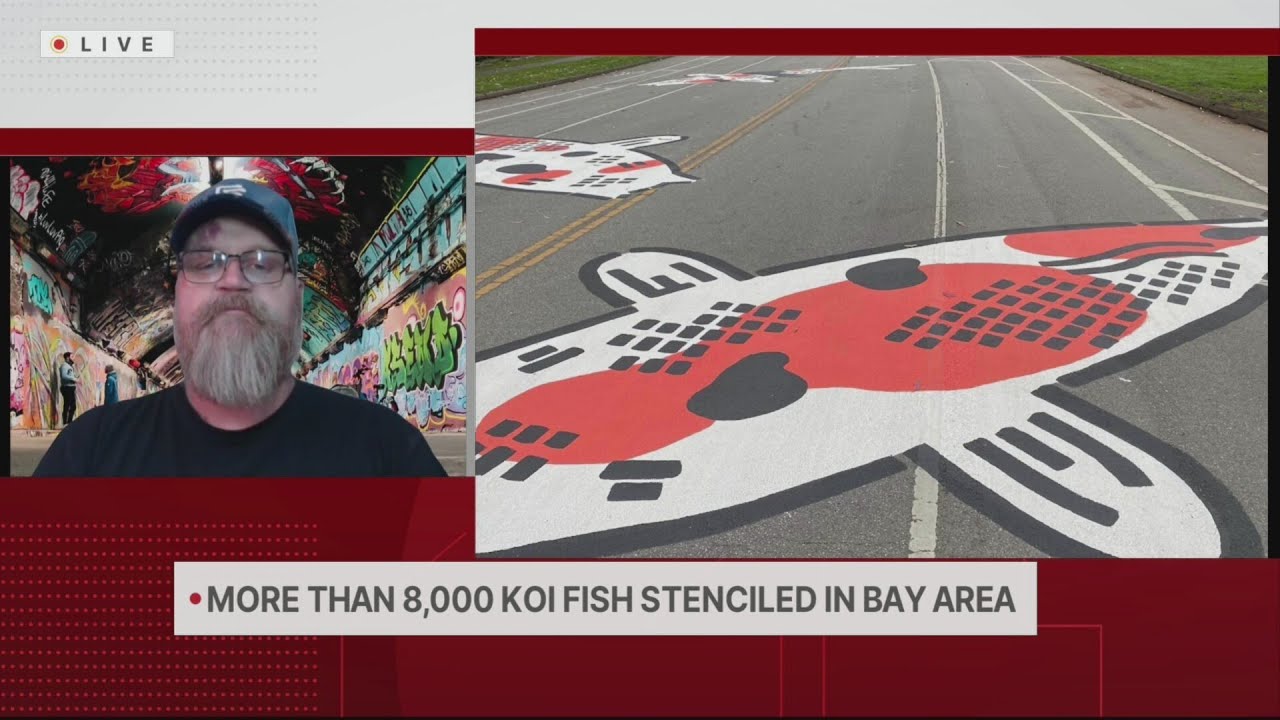 Local artist is behind koi fish in San Francisco