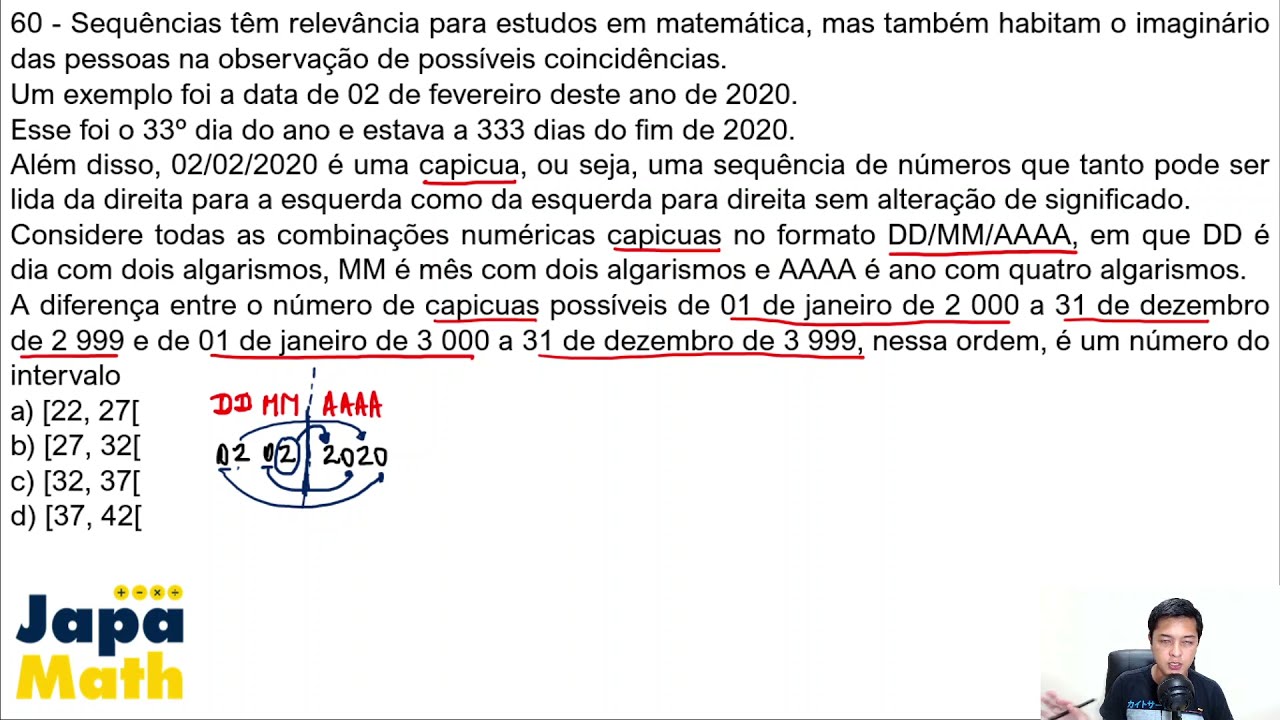 Prova AFA Resolvida(2020 - 2021) - Matemática - Questão 60