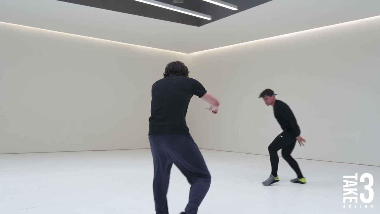 Knife fight of Marek Lichtenberg and Jack Mulligan Screen Fighting