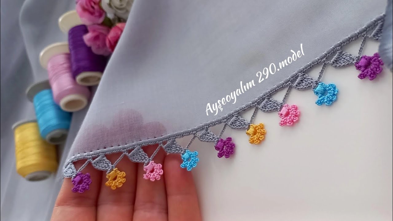Çıtı pıtı çeyizlere layık Oyalarım Hira tasarımı çiçekli tığ oyası (@ayşeoyalım ) 240.model