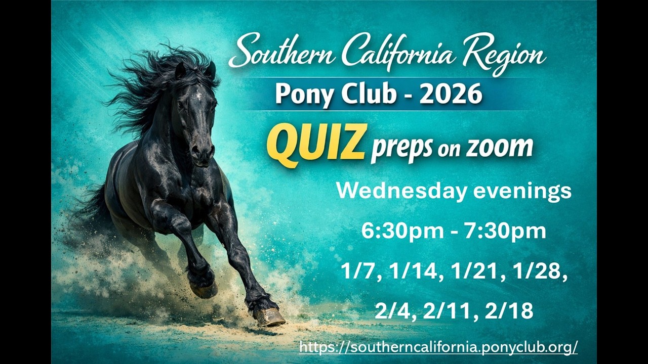 So Cal Region hosts 2026 QUIZ prep's on zoom (week 2 – Jan 14, 2026)