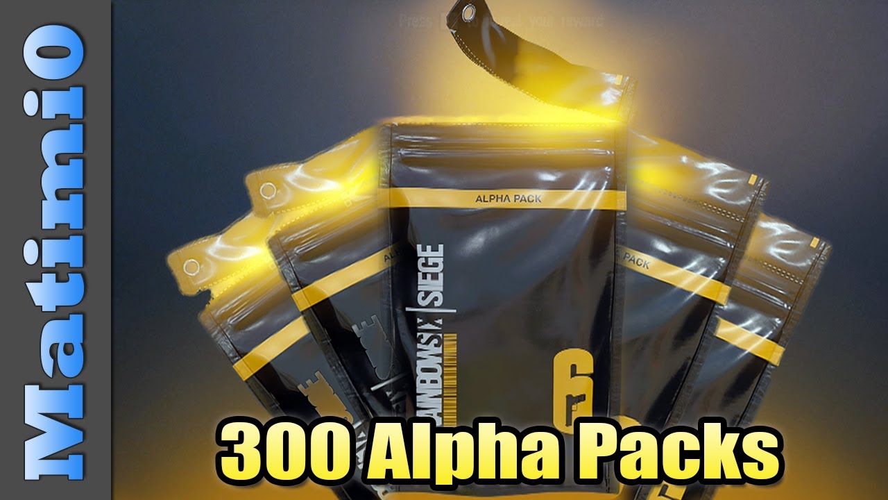 Opening 300 Alpha Packs  - So Many Legendaries - Rainbow Six Siege