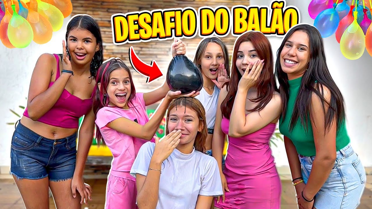 Desafio Do Balão quem não se molhar ganha ft Amanda Nathanry (Jessica e família)