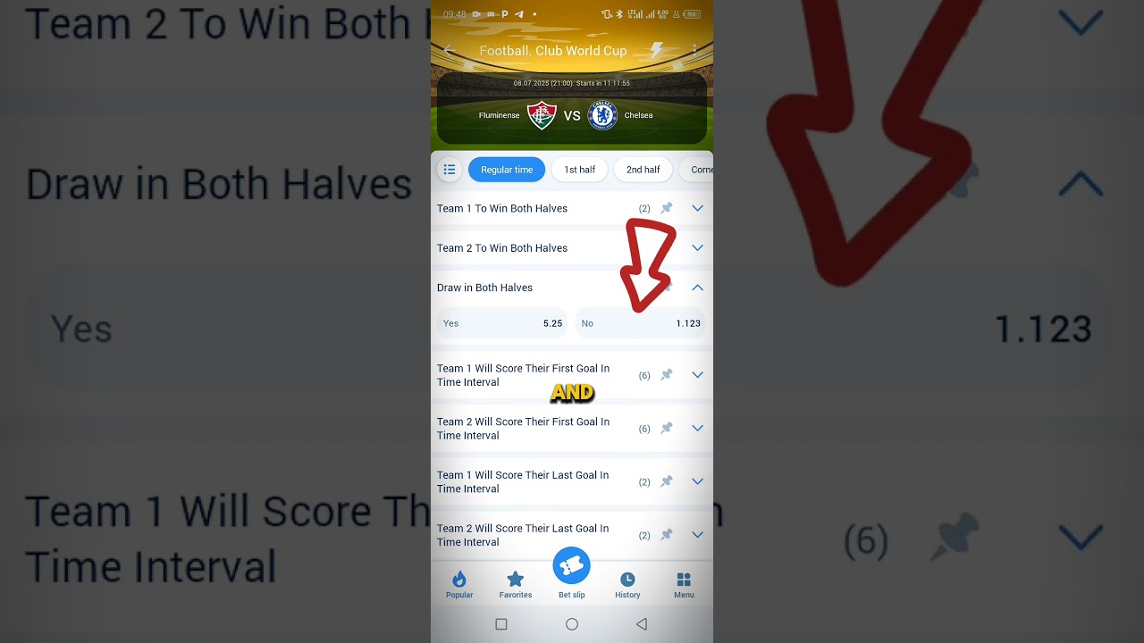 1xBet is hiding this option&hellip; but it works every time #1xbetfootballbatting #1xbet #football