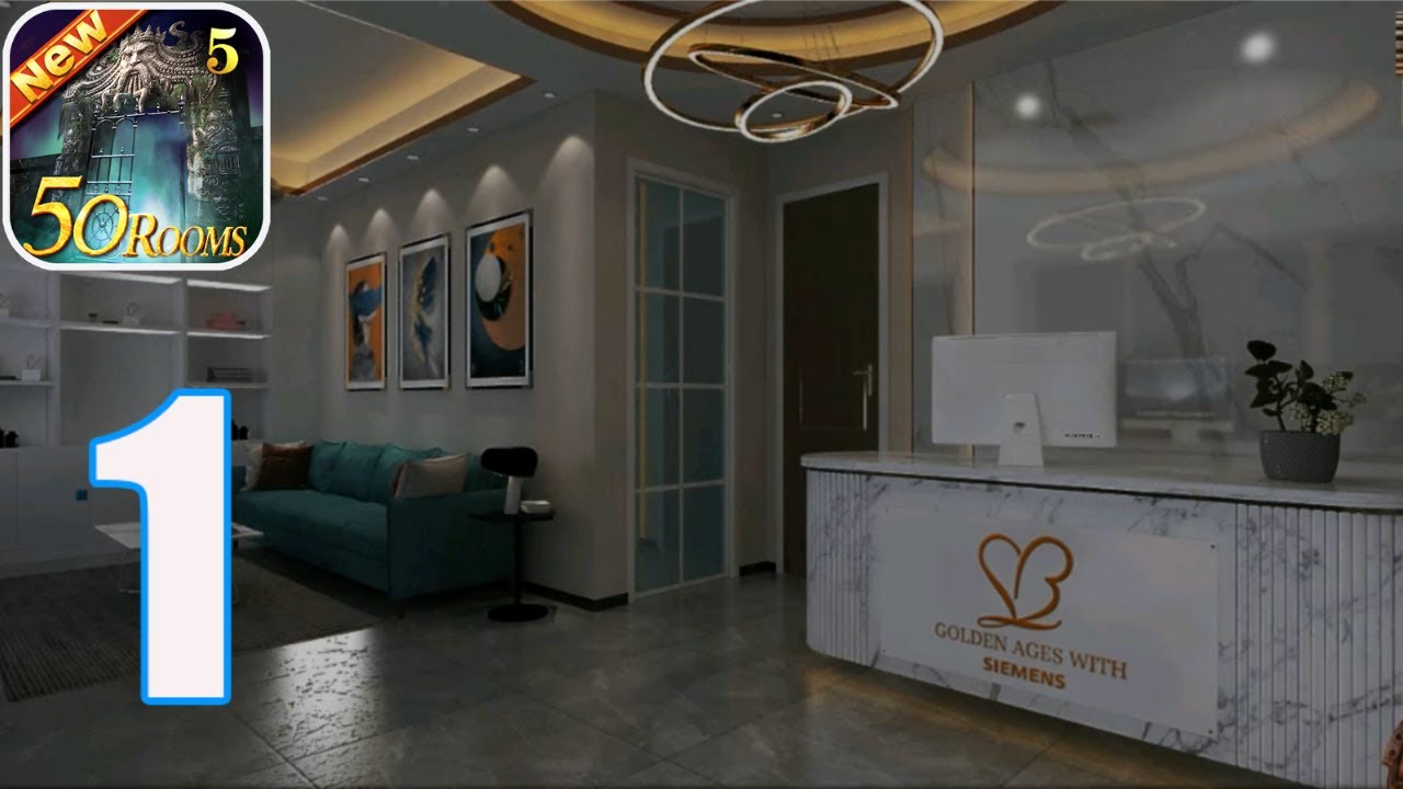 New 50 Rooms Escape 5 Level 1 Walkthrough (By 50 Rooms Studio)