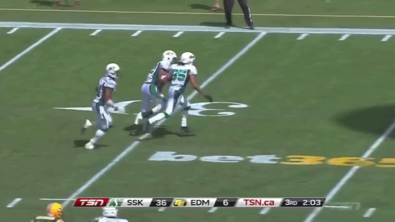 6&rsquo;11 340lb O- Lineman hit 5&rsquo;11 204lb back CFL